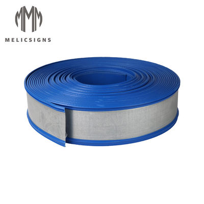 Color Steel Core Trim Cap Blue Color Rubber 33.3 Meters Channel Letters Trim Coil Cap