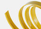 এয়ারপোর্ট প্লাস্টিকের ট্রিম ক্যাপের জন্য হলুদ রঙের বর্ণের বিজ্ঞাপনের সাইন সহ ধাতব স্টেইনলেস স্টিল